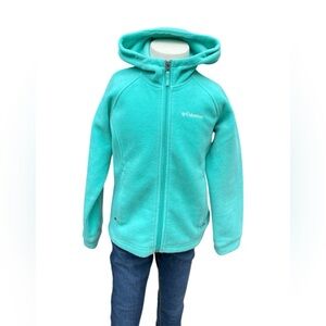 Columbia | Girls Benton Springs l Hooded Fleece Jacket | Geyser | S 7/8